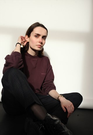 VINTAGE 90'S WRANGLER MAROON SWEAT