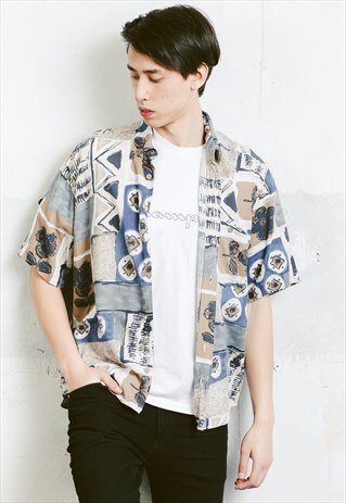 VINTAGE 90S PATTERNED SHIRT