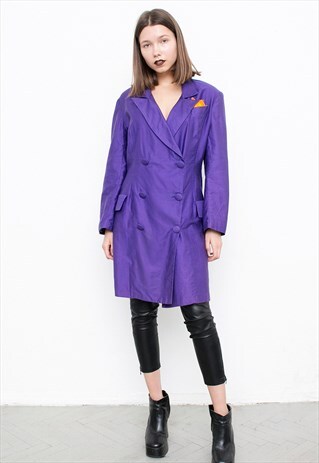 PURPLE LONG JACKET DRESS