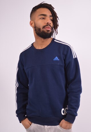 VINTAGE ADIDAS SWEATSHIRT JUMPER BLUE