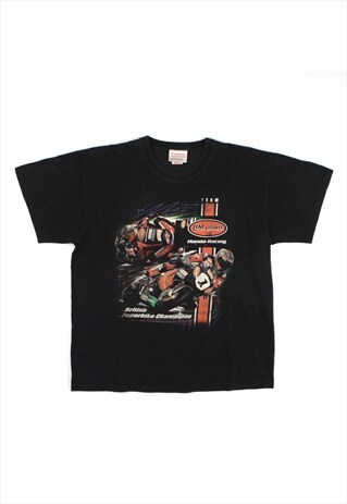 VINTAGE HONDA BRITISH SUPERBIKE CHAMPIONS BLACK T-SHIRT