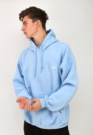 G&G UNISEX BABY BLUE GOOSE HOOD