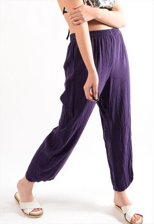 PURPLE FESTIVAL BOHO TROUSERS