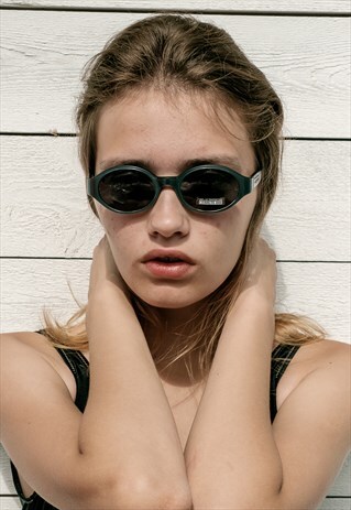 VINTAGE OVAL RETRO SUNGLASSES / UNISEX