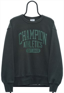 Vintage Champion Athletics Khaki Spellout Sweatshirt Womens