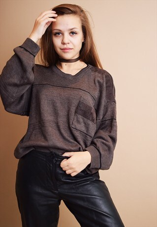 80'S RETRO MINIMALIST OVERSIZED DADS JUMPER TOP
