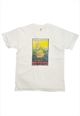 Washington USA Travel Poster T-Shirt Vintage Art