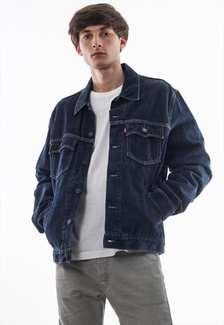 VINTAGE LEVIS TRUCKER 90S BLUE DENIM JEANS