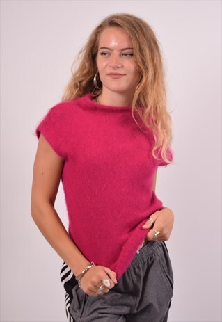 VINTAGE ARMANI JEANS VEST TANK TOP PURPLE