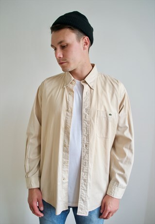 VINTAGE 90'S LACOSTE PLAIN SHIRT