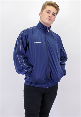 VINTAGE UMBRO JACKET IN BLUE