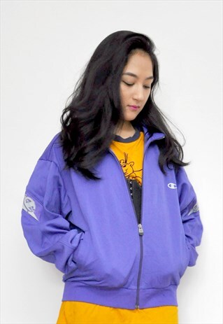 90S PURPLE CHAMPION SPORTS TRACK JACKET