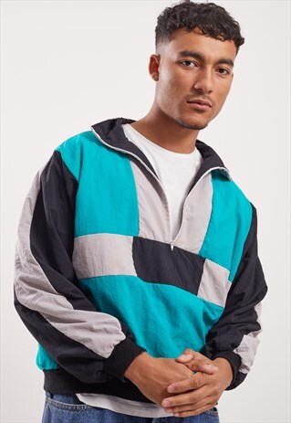 VINTAGE PATTERNED FESTIVAL 1/2 ZIP JACKET