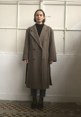 VINTAGE 80' BEAUTIFUL AMAZING UNISEX BEIGE COAT