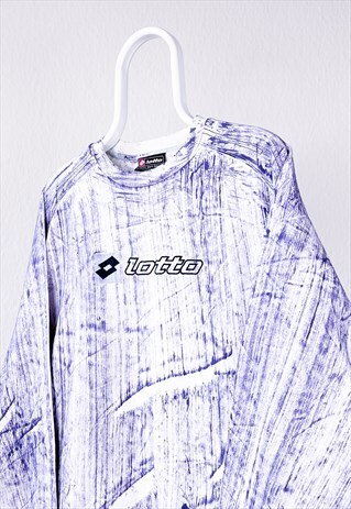 VINTAGE LOTTO SWEATSHIRT TIE DYE SPELL OUT LARGE