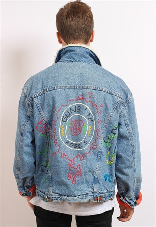 VINTAGE FLEECE LINED DENIM JACKET