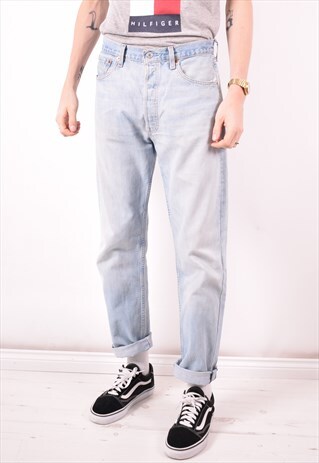 LEVI'S 501 MENS VINTAGE JEANS W33 L31 BLUE 90S