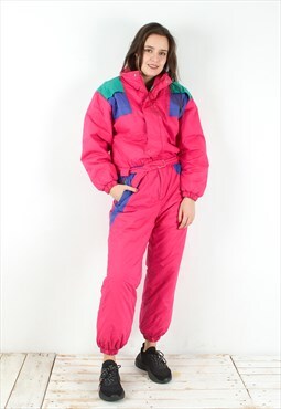 Agiesse Ski Suit M Jumpsuit Padded Overalls Belted Coveralls