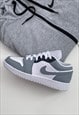 Mens Nike Grey Jordan 1 Low shadow grey 