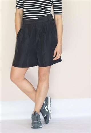 VINTAGE 80'S HIGH WAIT SILK SHORTS