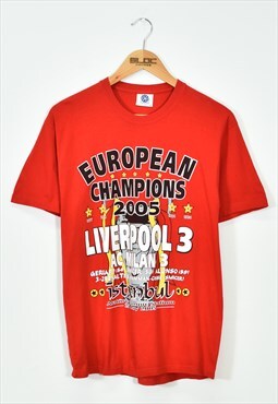 Vintage 2005 Liverpool T-Shirt Red Medium