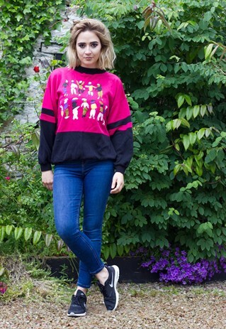VINTAGE 90'S BRIGHT LOGO SWEATSHIRT