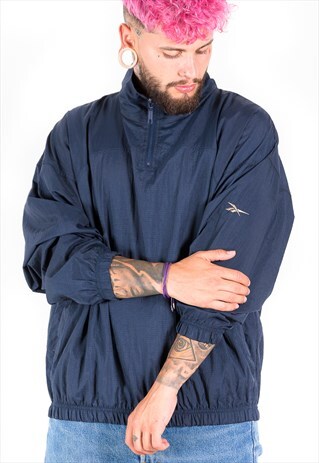 VINTAGE 80S 1/4 ZIP REEBOK JACKET / S2726