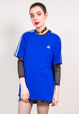 ADIDAS VINTAGE 90'S BLUE T-SHIRT