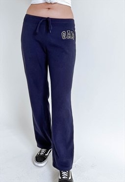 Vintage Y2k Relaxed Low Waist Blue Cotton Joggers Women M