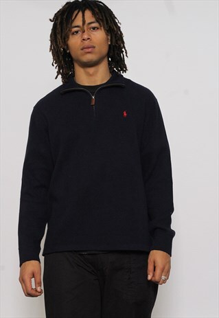VINTAGE POLO RALPH LAUREN 1/4 ZIP JUMPER