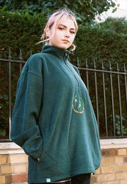 Fleece In Forest Green Disco Dave Fruity Raver Embroidery
