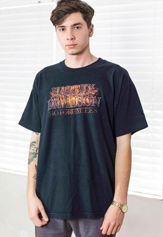 VINTAGE HARLEY DAVIDSON T-SHIRT LOGO 90S XL 10.1