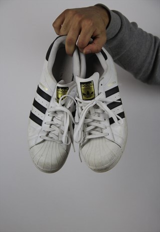 VINTAGE ADIDAS SUPERSTAR WHITE TRAINERS