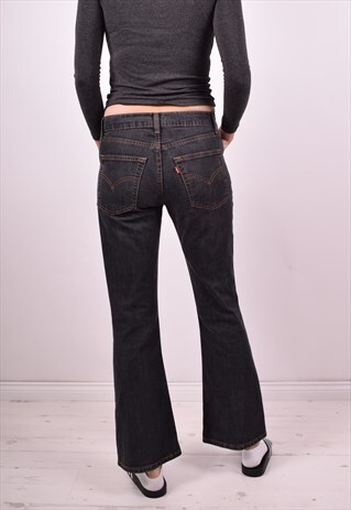 LEVI'S WOMENS VINTAGE JEANS W28 L30 NAVY BLUE 90'S