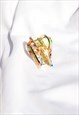 RAINBOW SEMI CIRCLE CUT OUT CLAW HAIR CLIP