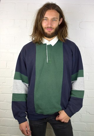VINTAGE 90'S 1/4 BUTTON SWEATSHIRT