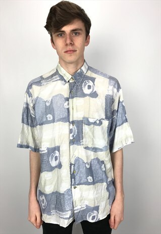 90S VINTAGE PATTERNED FESTIVAL SHIRT