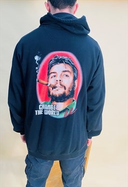 Vintage Size XL Che Guevara Cuba Hoodie In Black