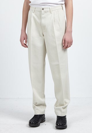 VINTAGE BEIGE SANTARELLI TROUSERS BOTTOMS