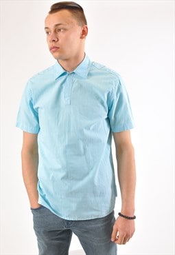 Vintage 90's short sleeve shirt in blue