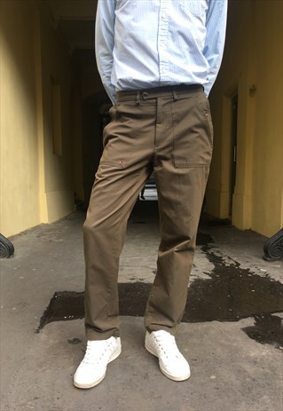 VINTAGE 90' CLASSIC COOL TOMMY HILFIGER OLIVE TROUSERS