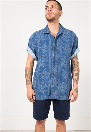 ON SALE VINTAGE 80S HAWAIIAN SHIRT / S1797