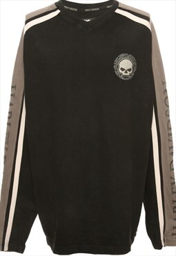 Black Harley Davidson Printed Sweatshirt - XL