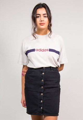 90'S VINTAGE ADIDAS BEIGE T-SHIRT