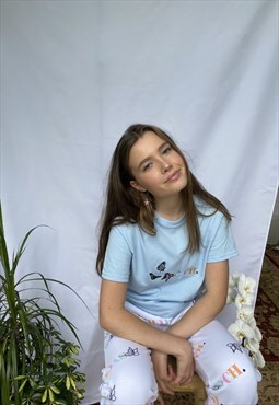 Light blue flutter logo shirt 