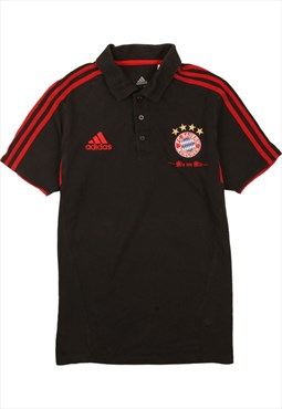 Vintage 90's Adidas Polo Shirt Bayern Munchen Quarter Button