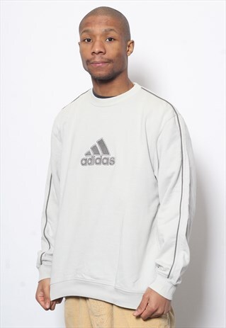 VINTAGE ADIDAS LOGO SWEATSHIRT CREAM