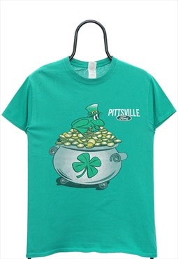 Vintage Pittsville Ford Graphic Green TShirt Womens