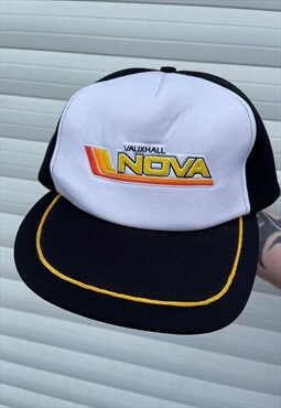 80s Vintage Vauxhall Nova Snap Back Baseball Cap Trucker Cap