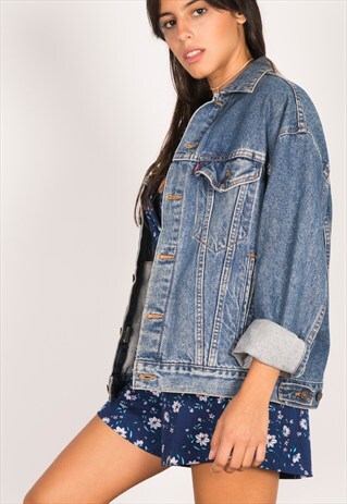VINTAGE 80S LEVI'S DENIM TRUCKER / C403